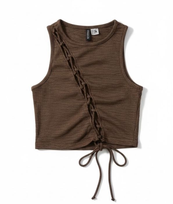 Топ H&M короткий на завязках