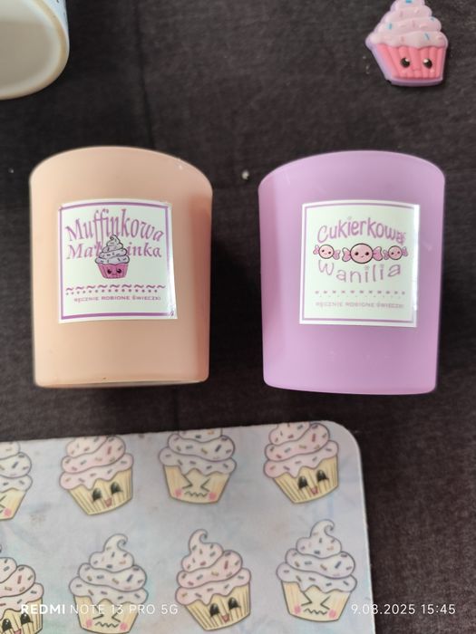 Muffinaart kubki świeczki muffinki