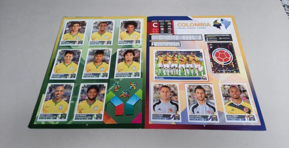 Cadernetas Futebol Copa America  2015 panini NOVA