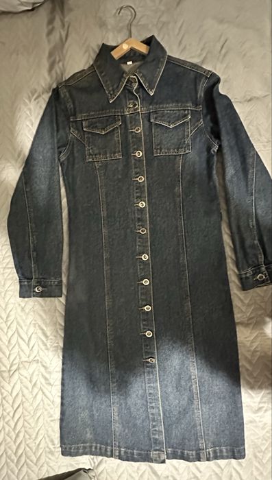 Płaszcz jeansowy plus GRATIS SPÓDNICA DZINSOWA