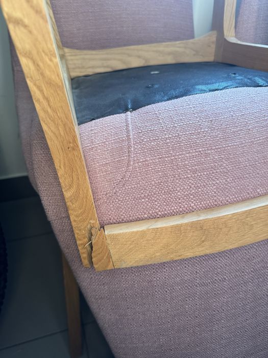 Krzesła uszkodzone do odnowienia, naprawy. Drewno