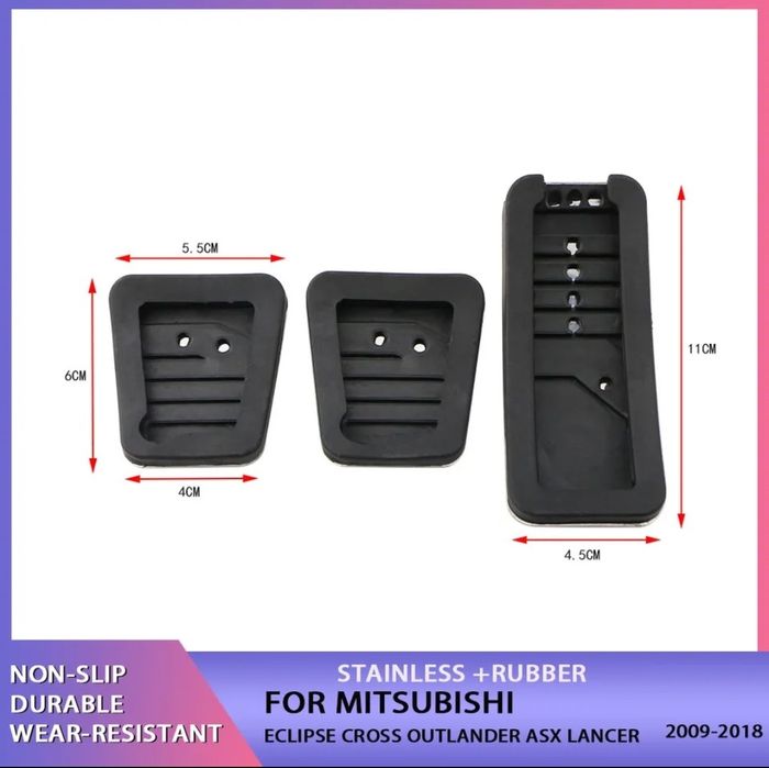 Накладки на педали Mitsubishi Outlander ASX Lancer Паджеро аутлендер