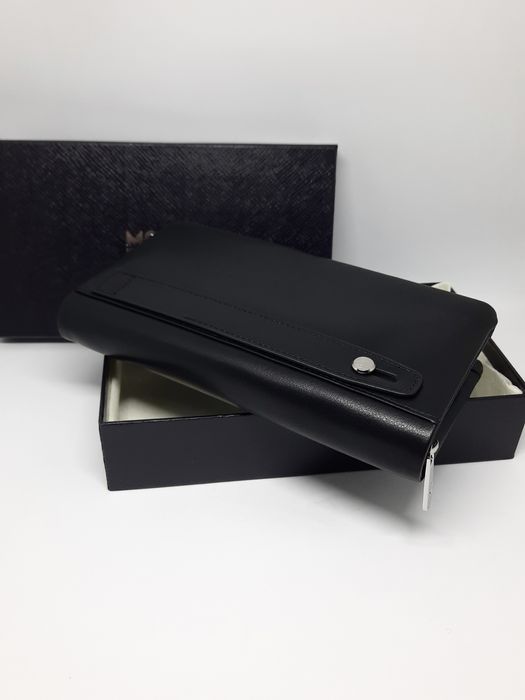 Чоловічий гаманець шкіряний клатч | Мужской кошелек мон бланк барсетка