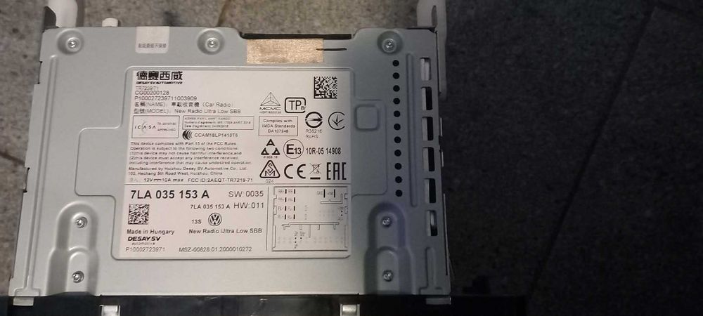 Radio Volkswagen transporter T6 T6.1 fabryczne usb 7LA035153A