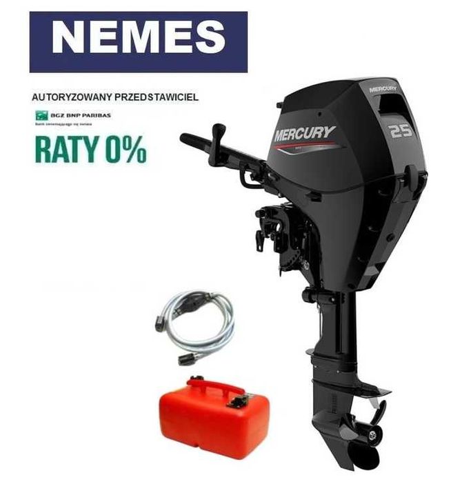 Silnik zaburtowy Mercury F25 MLH EFI (długi 20") nowa wersja RATY nowy