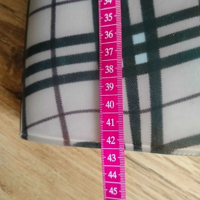 Kalosze w kratkę na obcasie 38, wysokie