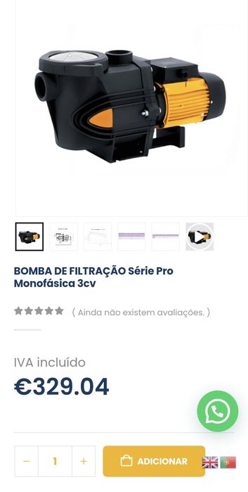 Motor PISCINA Série Pro Monofásica 3cv