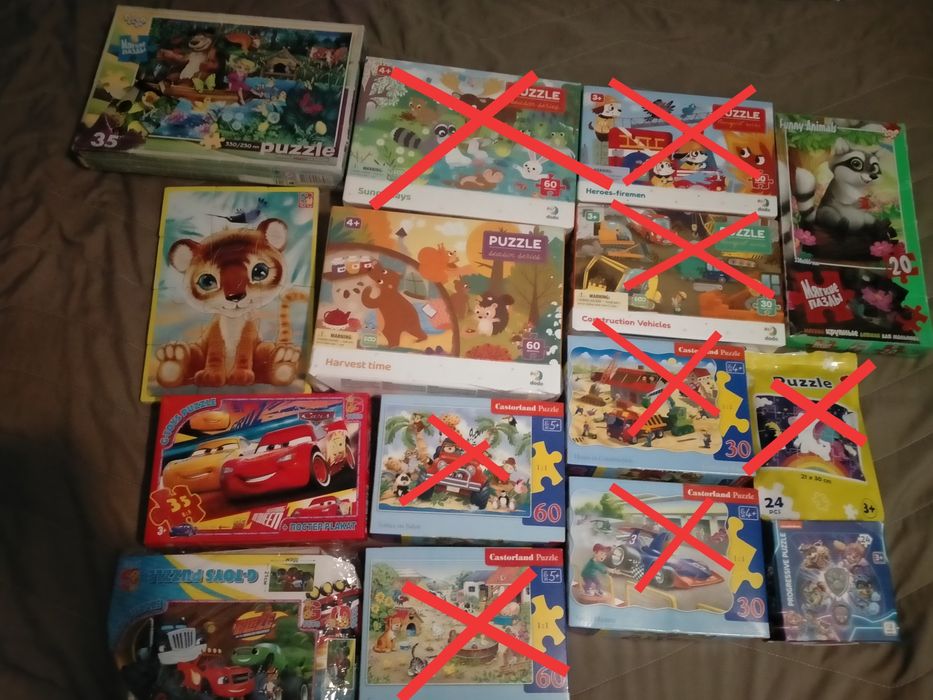 Пазли дитячі, м'які пазли для дітей