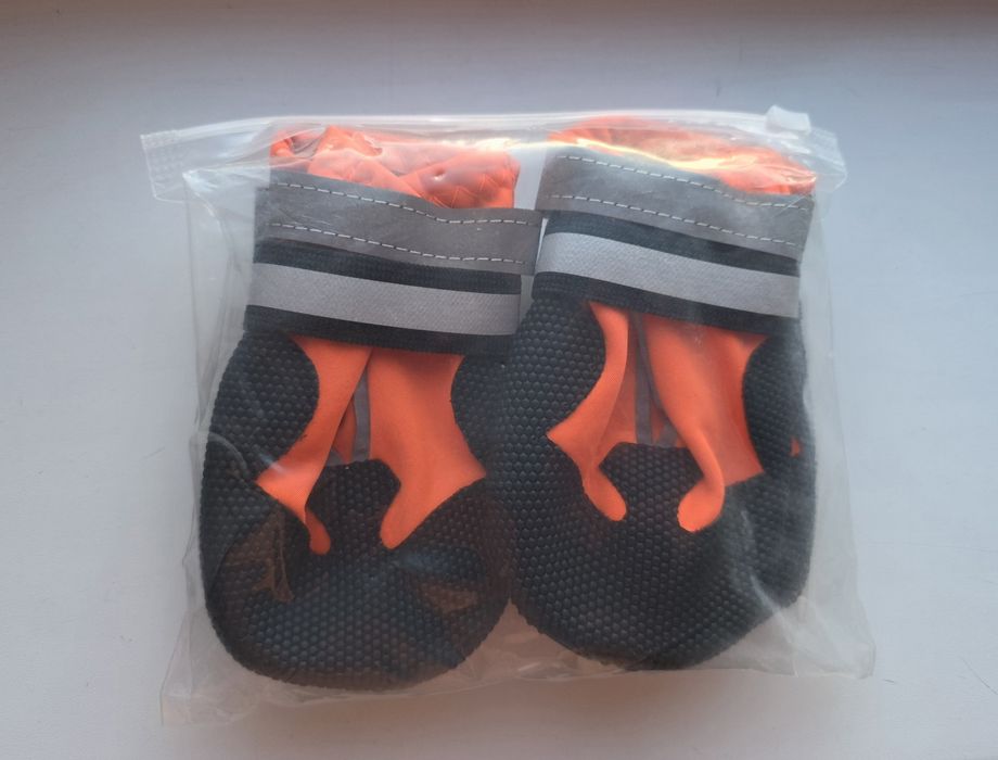 Buty dla psa rozmiar L skarpetki skarpety pies pomarańczowe czarne