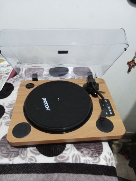 Gira-discos + Vinis ACDC Back In Black 50th + Dookie