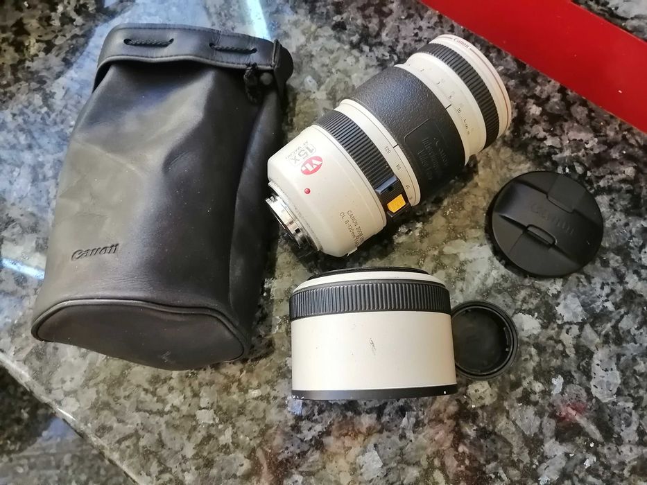 Lente Canon CL 8-120mm f/1.4-2.1 VL (Vídeo Hi8) + Estojo em Pele Original