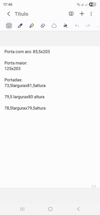 Portas de madeira com vidro, medidas na segunda foto
