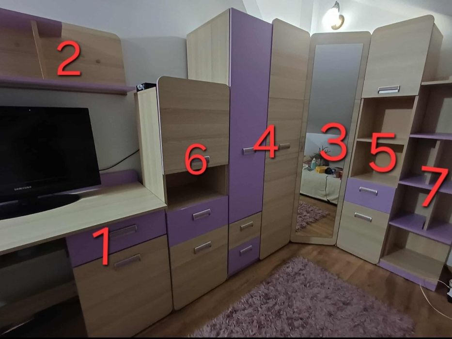 Meble fioletowe lorento