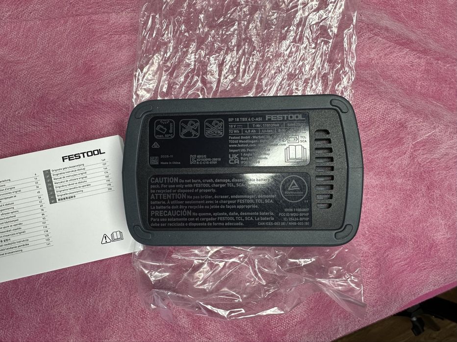 Bateria FESTOOL TBX 4ah