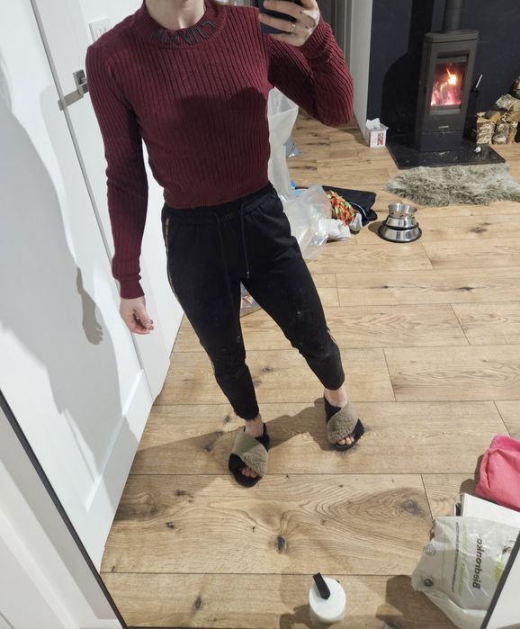 Sweter golf bluzka z długim rękawem
