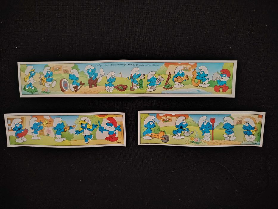 Bonecos Smurfs Ovos Kinder