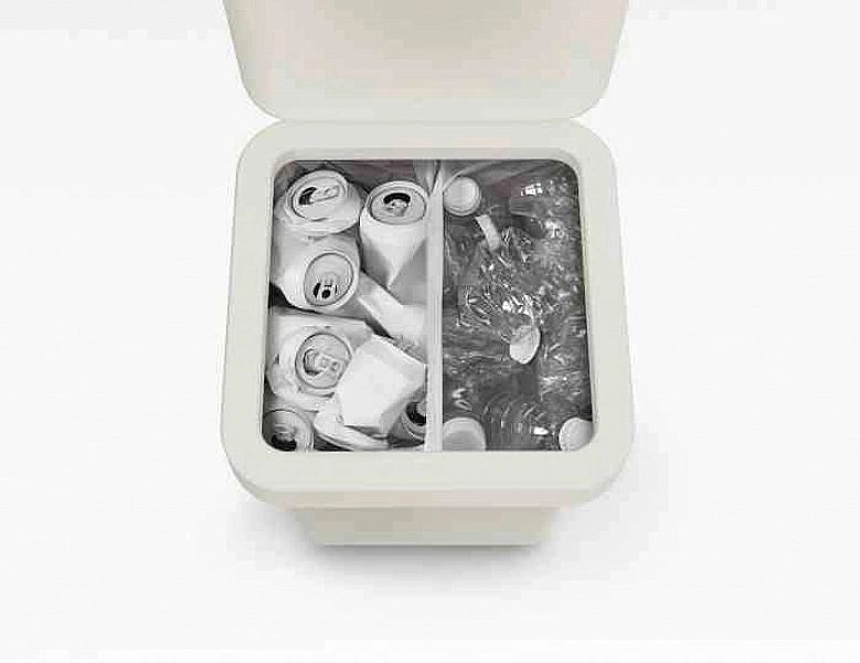 Kosz do segregacji 40l Totem Pop, stone / Joseph Joseph