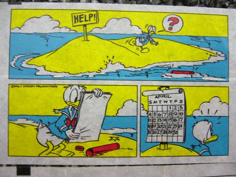 Historyjki z gum do żucia Donald 9 sztuk