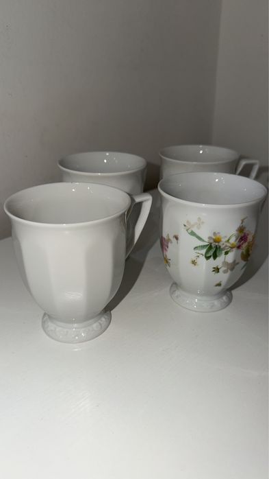 Rosenthal Biała Maria Maria Róża kubek x4