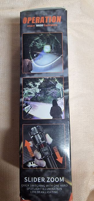 Lanterna led nova na caixa