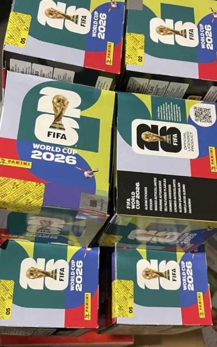 Cromos FIFA 2026 caixas seladas