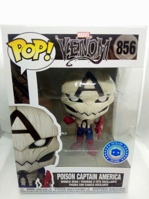 Funko Pop Marvel Venom Poison Captain America PIAB Exclusive