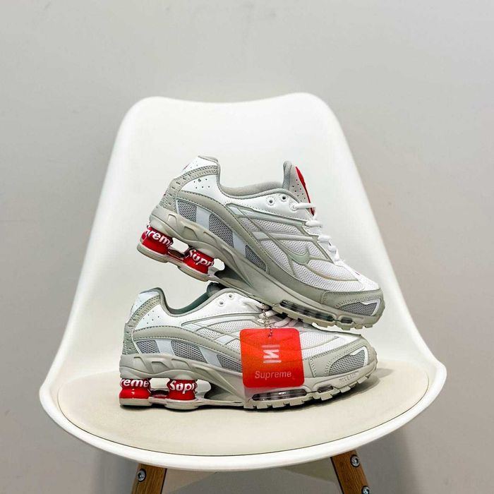 БЕЗ ПЕПЕДПЛАТ  Supreme x Nike Shox Ride 2 SP White Grey