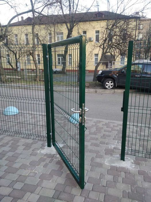 Європаркан: металева огорожа-3D сітка,ворота розпашні відкатні хвіртка
