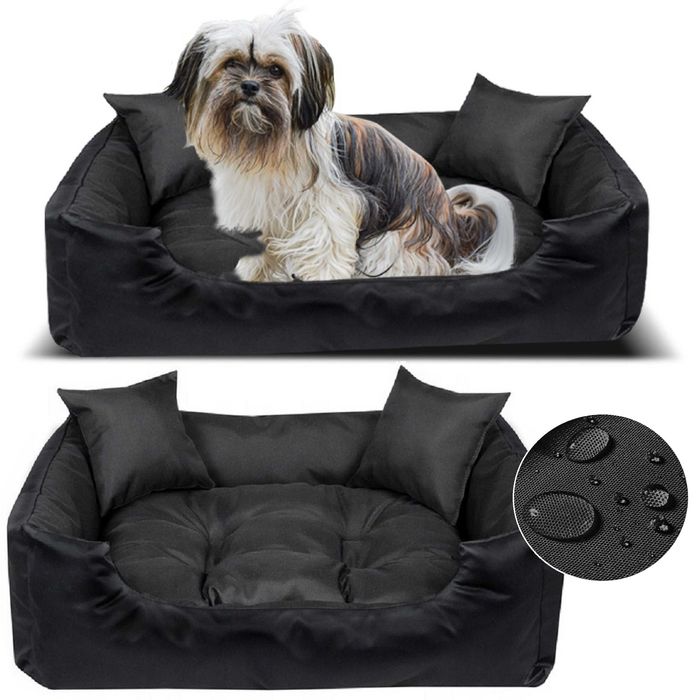 Kanapa legowisko dla psa kota czarne 55x45 wodoodporne