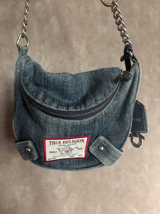 Джинсовая сумка через плечо True Religion