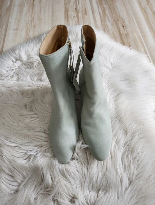 Nowe miętowe botki premium quality H&M