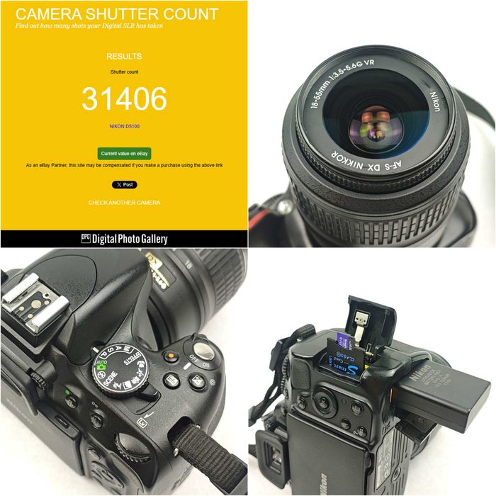 Дзеркальний фотоапарат Nikon D5100 18-55mm 32Gb + заводський комплект