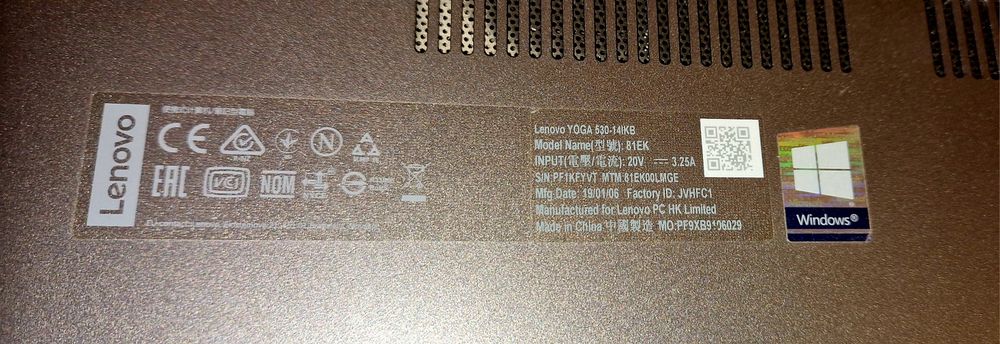 Laptop Lenovo IdeaPad Yoga 530-14IKB 14 " Intel Core i5 8 GB / 256 GB