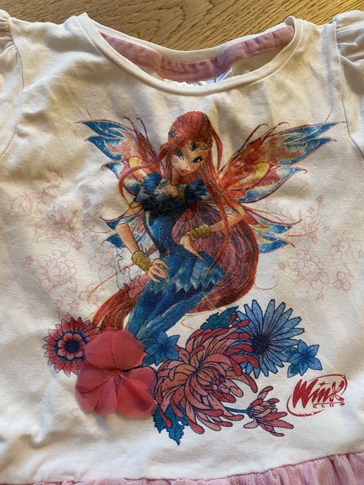 Sukienka krotki rekaw winx bawelniana