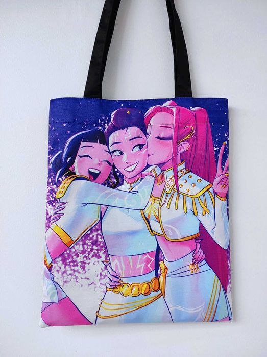 Сумка Шопер kpop demon hunters / кпоп охотницы на демонов / Хантрікс