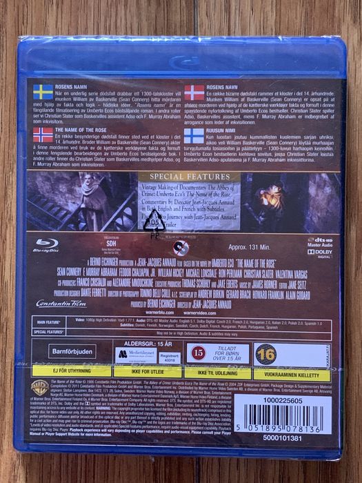 Blu-Ray - O Nome da Risa - selado