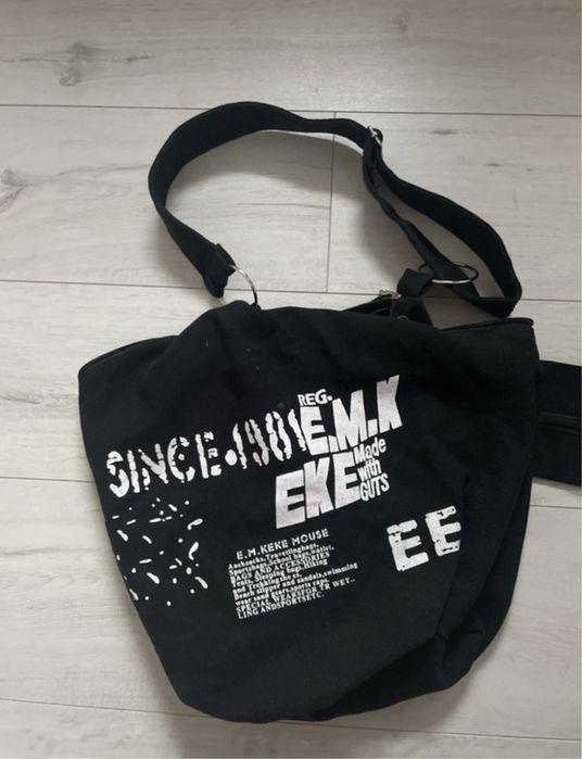 Torba, Torebka materiałowa typu hobo, czarna