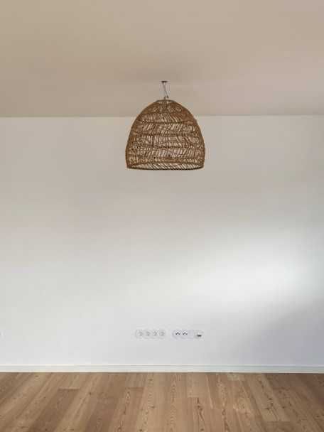 Candeeiro de Teto, Rattan Natural, Ø60x48