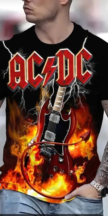 Футболка  AC/DC. Размер 2 XL.