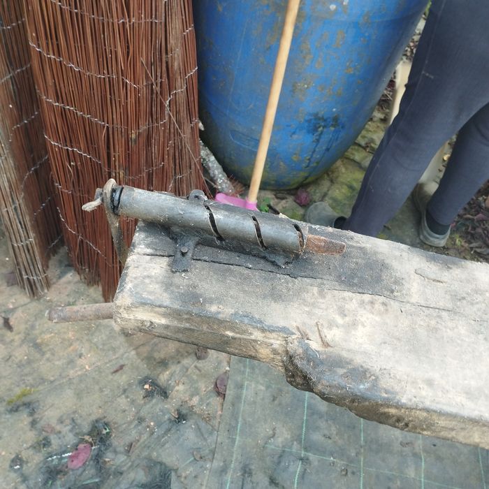 Máquina de fazer redes artesanais