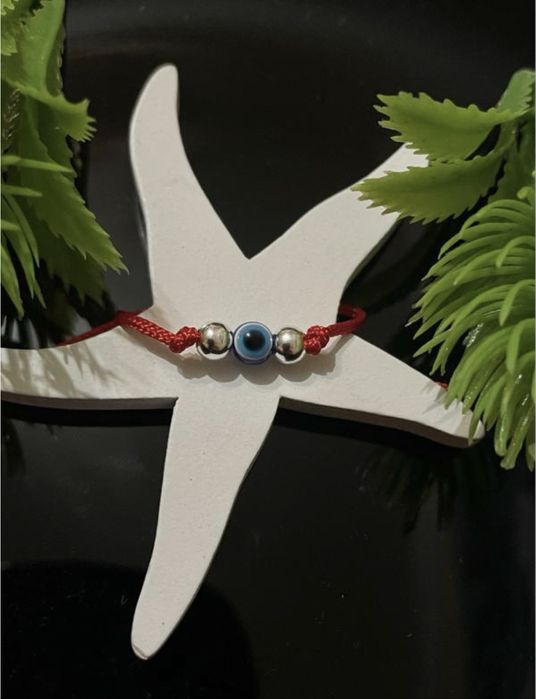 Червона ниточка срібло 925 браслет срібний оберіг Намистини