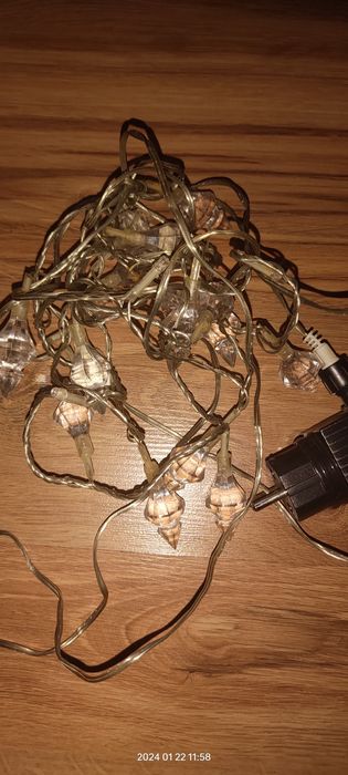 Lampki kryształowe led jak nowe, tylko 1,2W