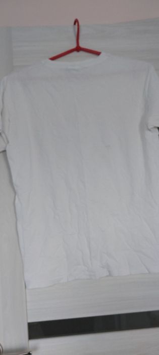 Bluzka top t-shirt gładka biała M fruit of the loom