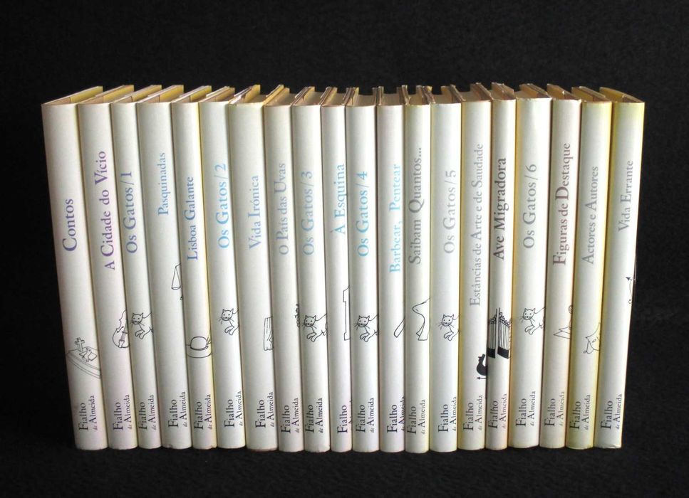 Livros Obras Completas de Fialho de Almeida 20 volumes Completo