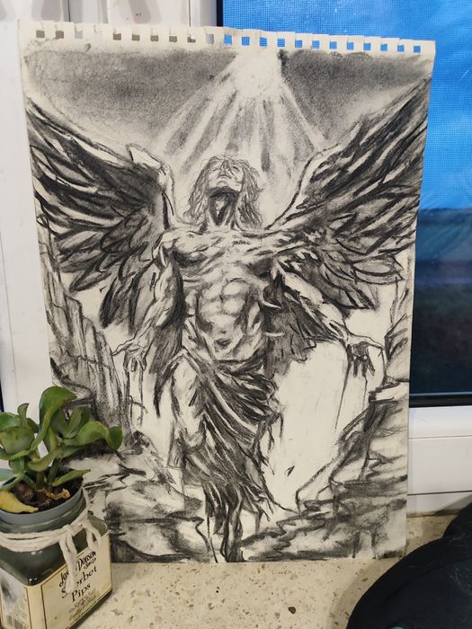 Rękodzieło " upadły anioł"