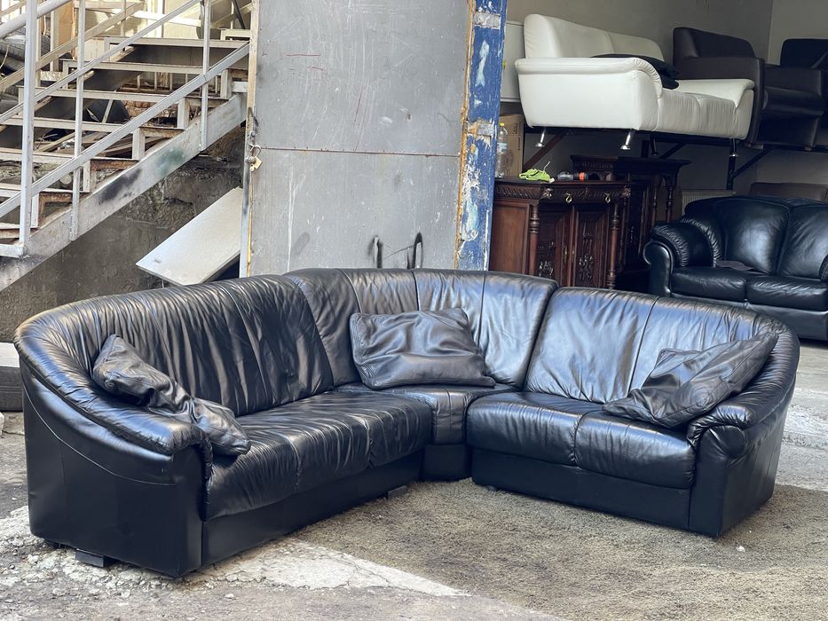 Шкіряний кутовий диван шкіряні меблі