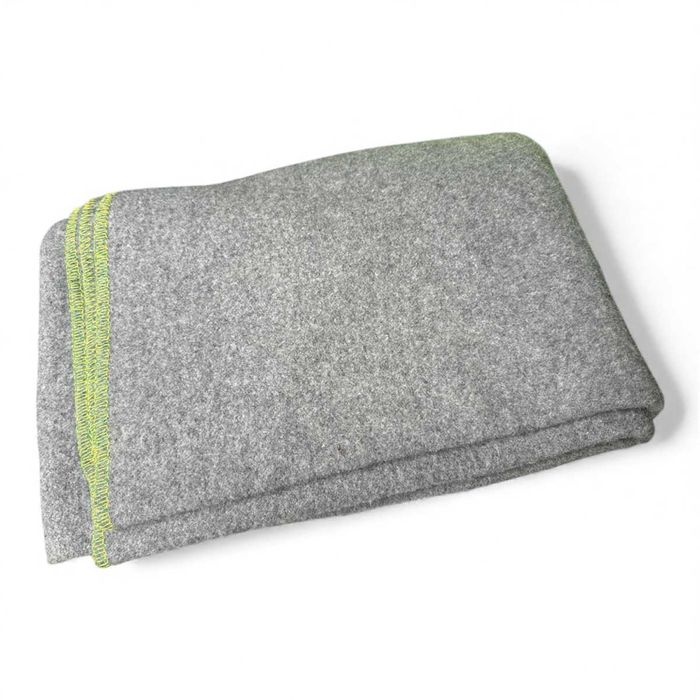 Koc wojskowy polski wełniany gruby szary NOWY