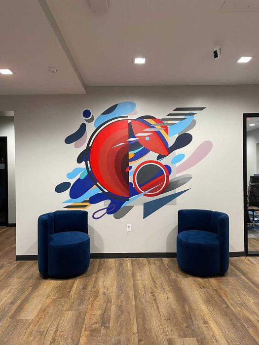 Artystyczne malowanie ściany. murale