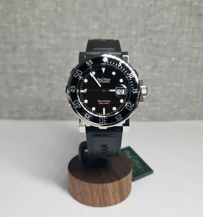Чоловічий годинник Paul Picot Yachtman 200m Black ref. 1051 Automatic