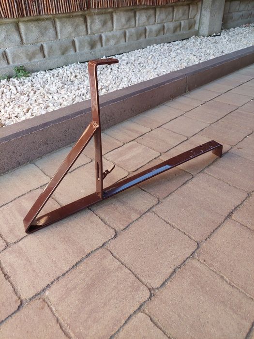 Uchwyt wspornik płotka przeciwśniegowego brązowy H-20 cm